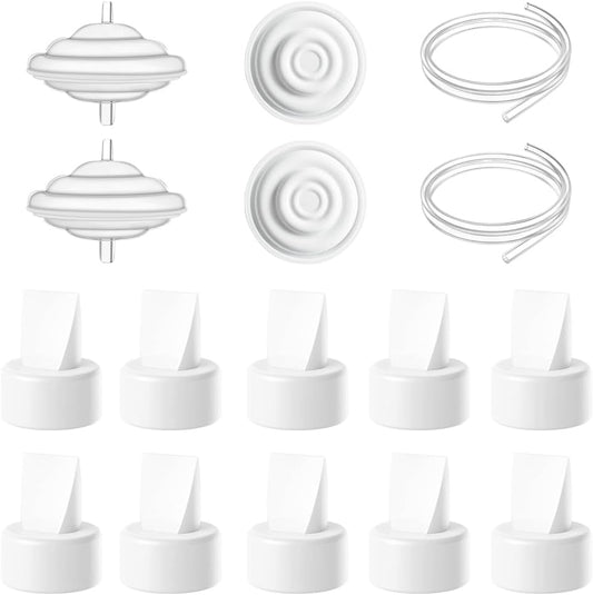 14pack Breast Pump Replacement Parts for Spectra S2, S1, 9 Plus, Synergy Gold,for Spectra Breast Pump Accessories, Replace Duckbill Valves Tubes Backflow Protector Membrane