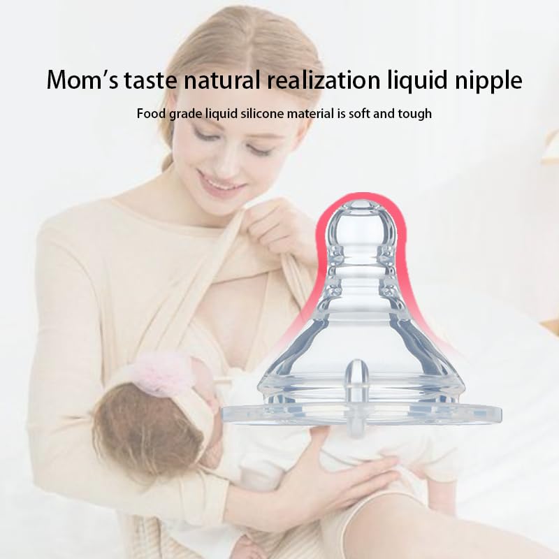 5oz (150ml) 4-Pack Anti-Colic Baby Bottles for Newborns, BPA-Free, Breastfeeding Transition, Vented for Gas & Colic Relief, Ideal for Baby Registry