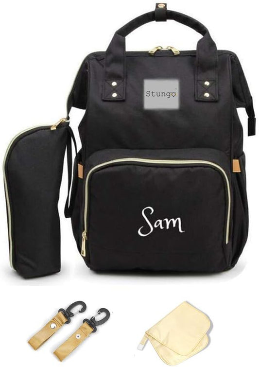 PERSONALIZED Large Diaper Bag Knapsack Custom Diaper bag Monogram Backpack