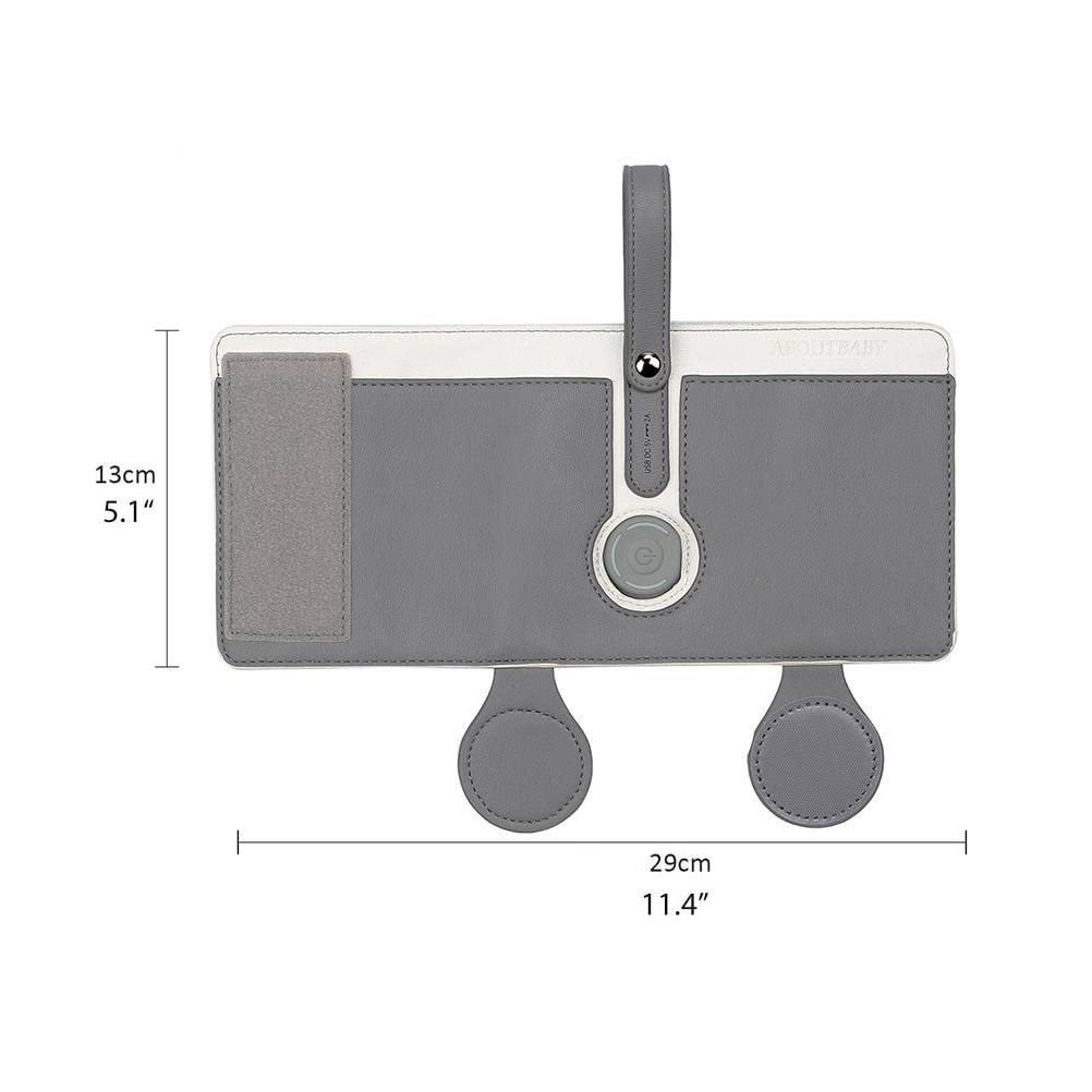 Portable USB Baby Bottle Warmer, 3 Temperature Adjustable for Car Travel and Milk Heat Keeper - Dark Gray