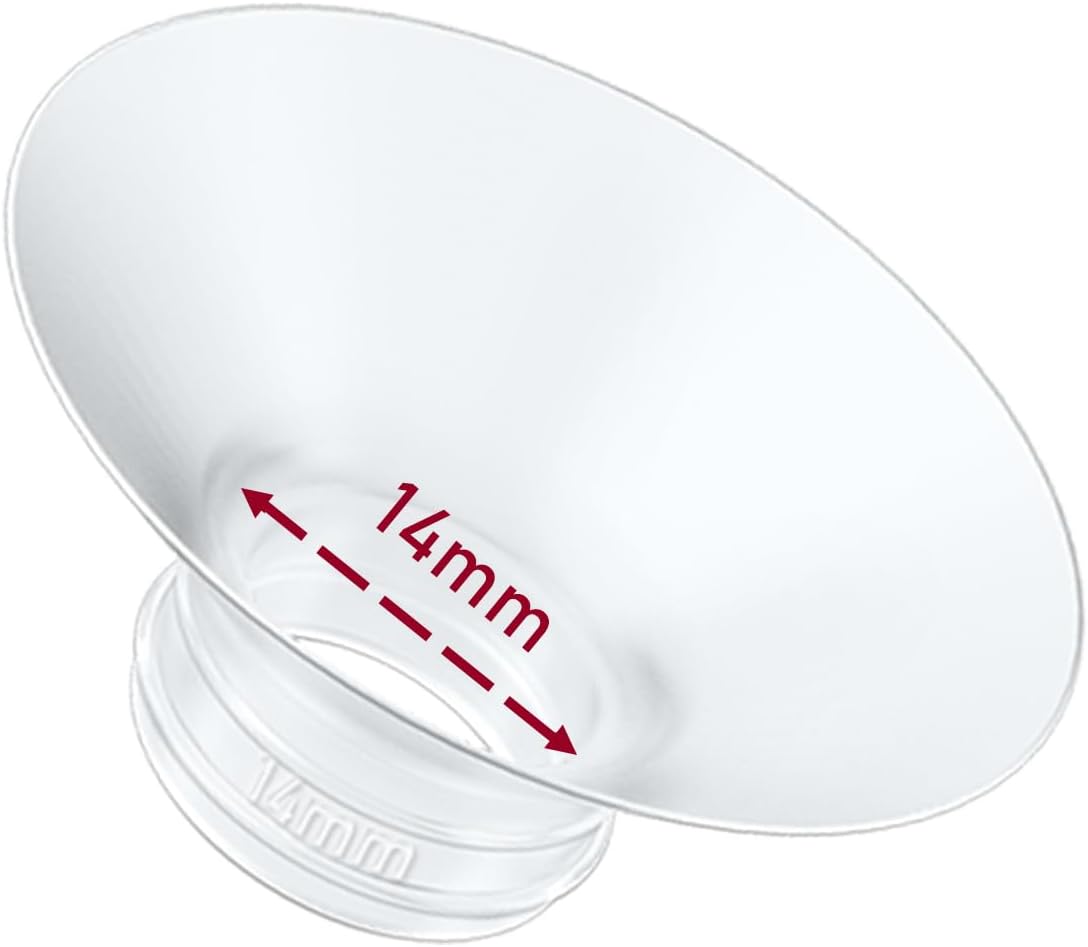 1pcs Breast Pump Flange Insert 14mm Compatible with Momcozy M9/M6/M5/S12 Pro/S9 Pro/V1 Pro/V2 Pro Wearable Breast Pump, Replace for Momcozy Pump Flange Insert, BPA Free, OEM, Not Original Parts