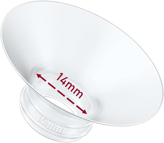 1pcs Breast Pump Flange Insert 14mm Compatible with Momcozy M9/M6/M5/S12 Pro/S9 Pro/V1 Pro/V2 Pro Wearable Breast Pump, Replace for Momcozy Pump Flange Insert, BPA Free, OEM, Not Original Parts
