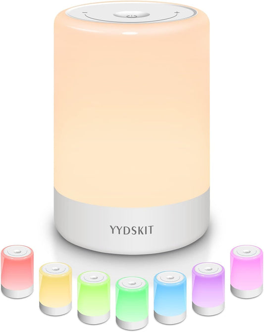 Baby Night Light, Nursery Night Lamp for Breastfeeding, Portable Nightlight for Kids Toddlers Bedroom, Warm & Soft Bedside Lamp, Touch Control, Rechargeable, Lasting Up to 100Hours