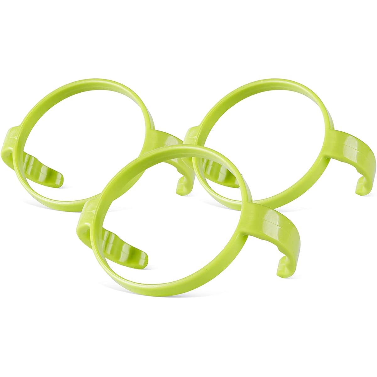Botabee Baby Bottle Handle Grip for Comotomo 5 Ounce and 8 Ounce Silicone Bottles - Pack of 3 (Green)