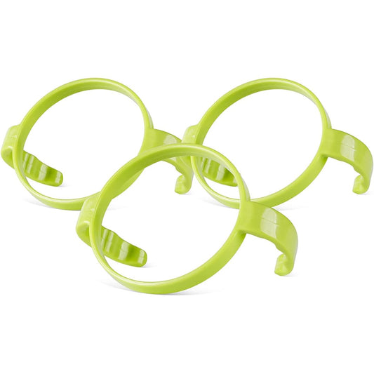 Botabee Baby Bottle Handle Grip for Comotomo 5 Ounce and 8 Ounce Silicone Bottles - Pack of 3 (Green)