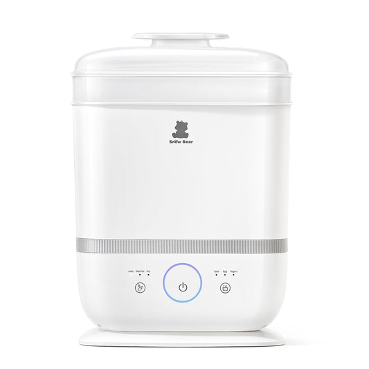 Snow Bear Baby Bottle Sterilizer and Dryer with Touchscreen, 6-in-1 Steam Bottle Sterilizer for Baby Bottles Pacifier, Breast Pump Part, 13 Bottles Extra-Large Capacity for Fast Drying Baby Essential