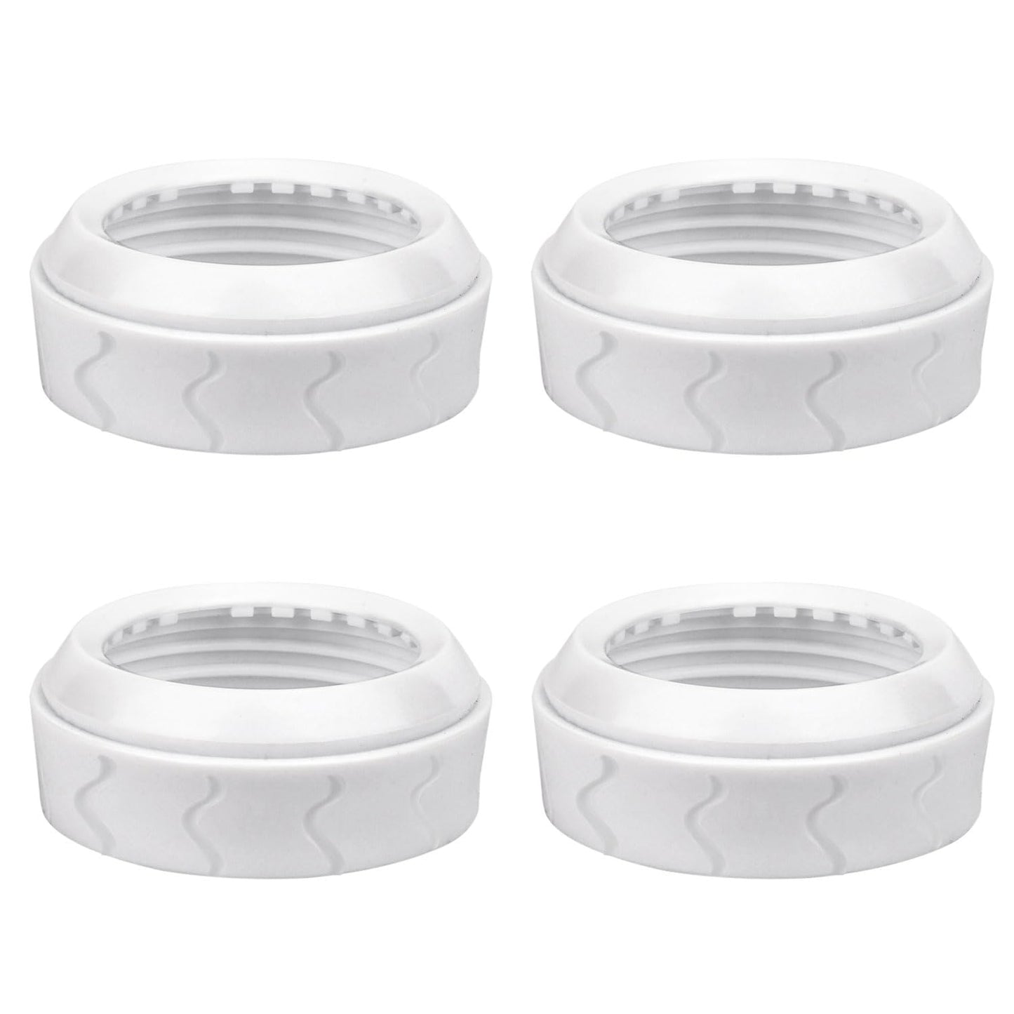 4pcs Bottle Nipple Collars Rings, Compatible with Dr. Brown's Wide Plastic & Glass Bottles Bottles 5oz & 9oz No Leak or Spills Replacement Bottle Nipple Ring Collars Baby Feeding Accessories