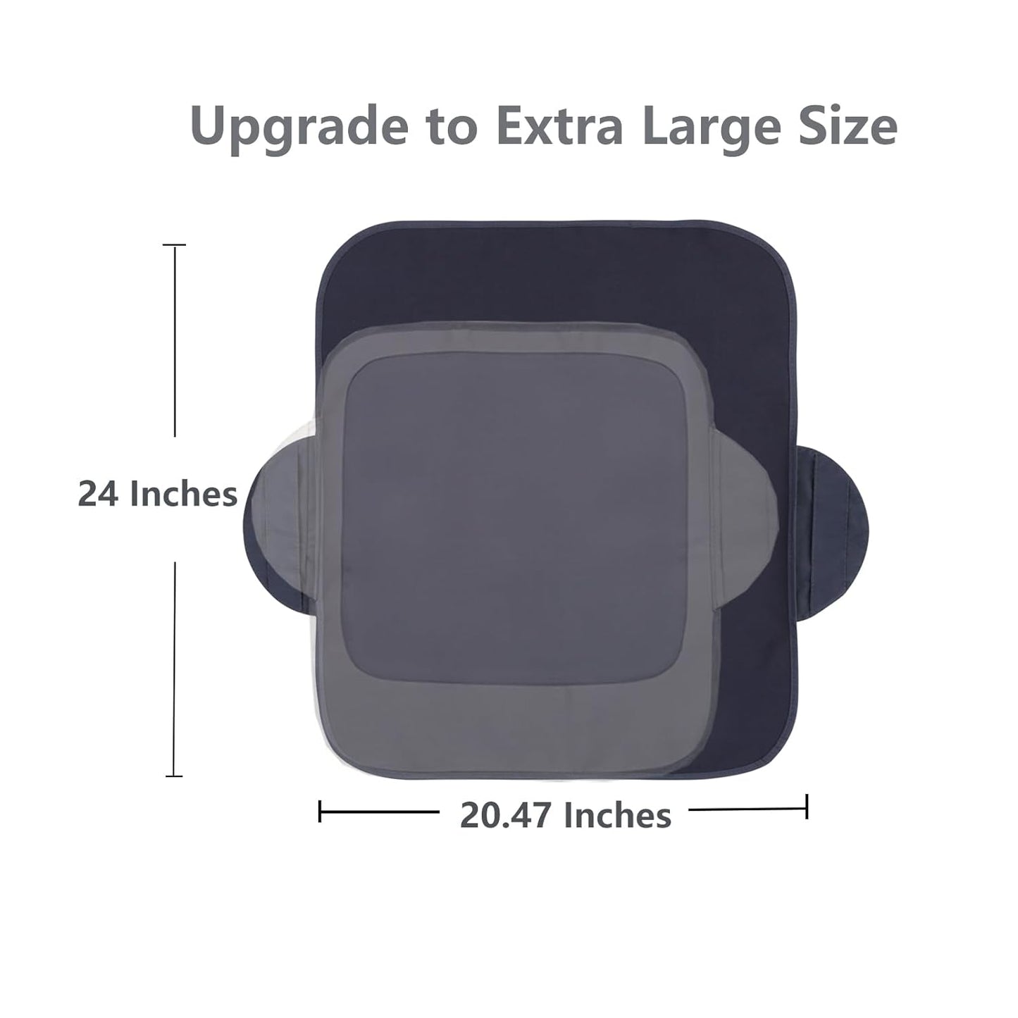 WOMUMON Extra Large Booster Chair Cover, Dining Chair Seat Protector Cover for Booster Seat, Non-Slip Backing, Waterproof, Oil-Proof and Stain-Proof, Easy to Wipe Clean