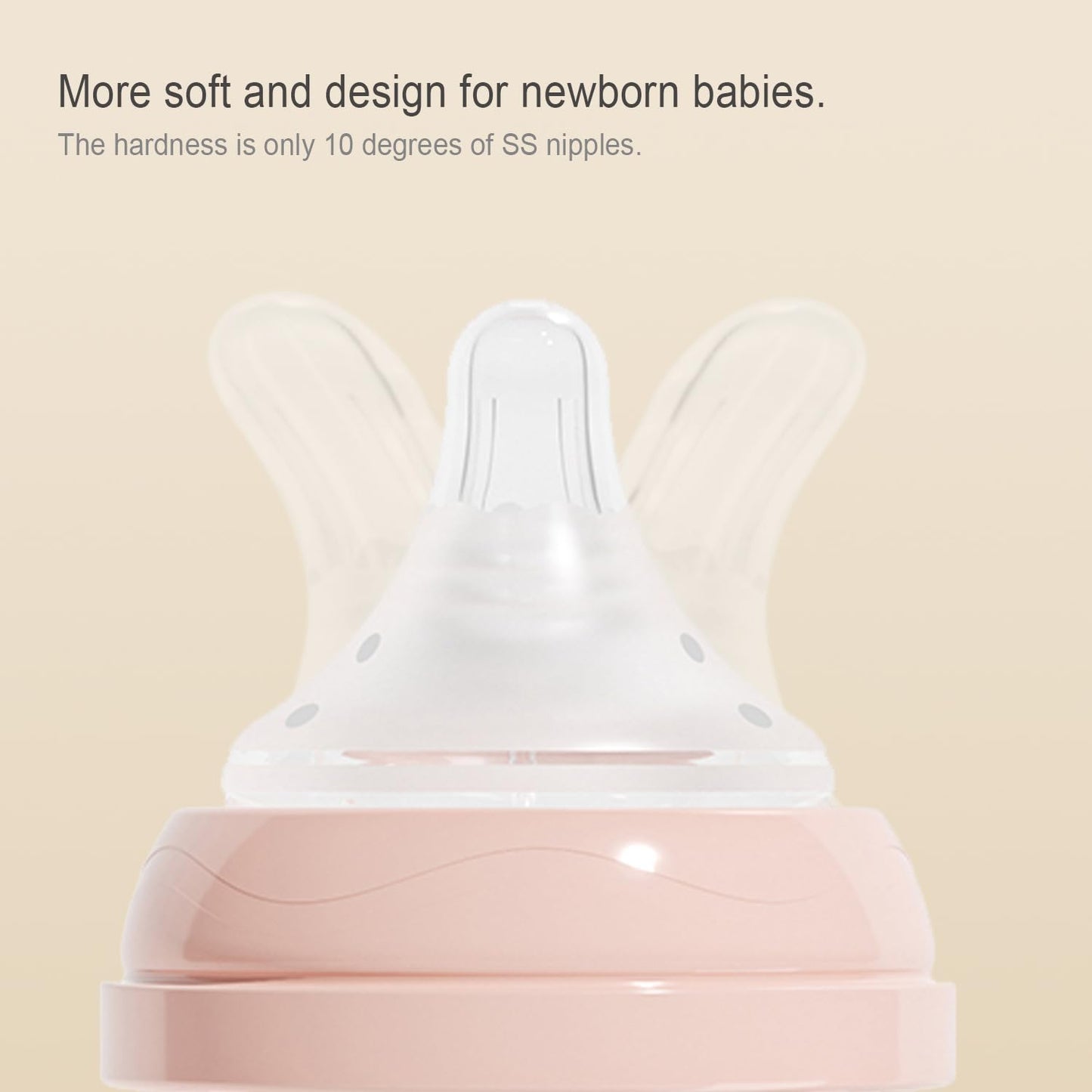 Gulicola Natural Glass Baby Bottles Set 4 Pack, Newborn Boy Breastfeeding Bottles with Slow Flow Nipples, 0 Months+, 3 oz & 5 oz - Black/White