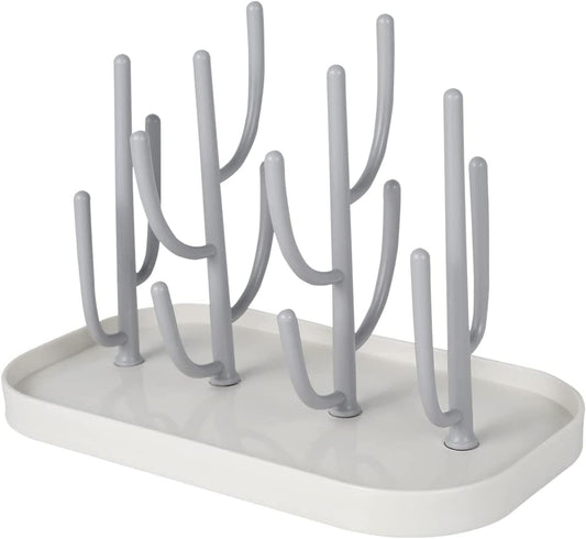Baby Essentials,Bottle Drying Rack,Baby Bottle Drying Rack,Drying Rack for Kitchen Counter,Detachable Bottle Dryer Holder with Base.for Nipples,Cups,Pump Parts and Accessories(Gray)