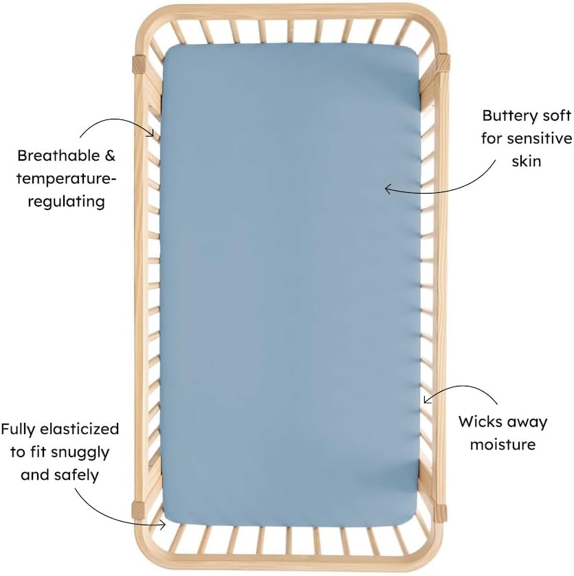 Slate Crib Sheet by Kyte Baby