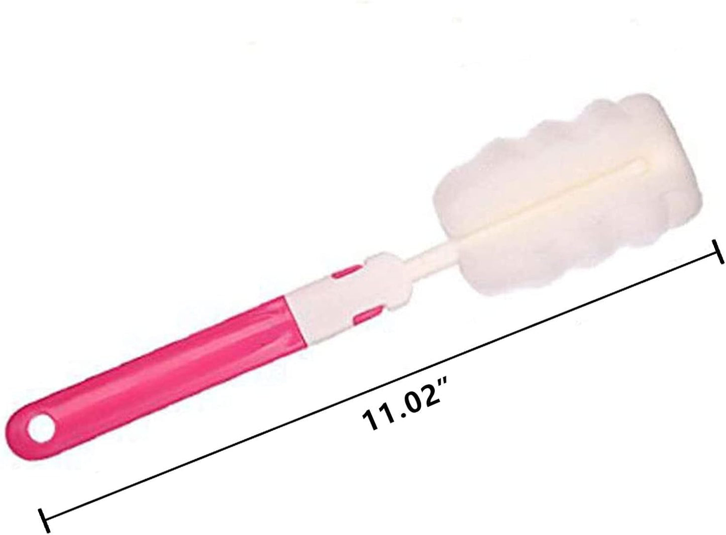 INVODA 4PCS Bottle Brush,Bottle Washer Set Long Sponge Bottle Cleaning Brushes Baby Bottle Cleaner Brush, Nipple Brush (4 pcs)
