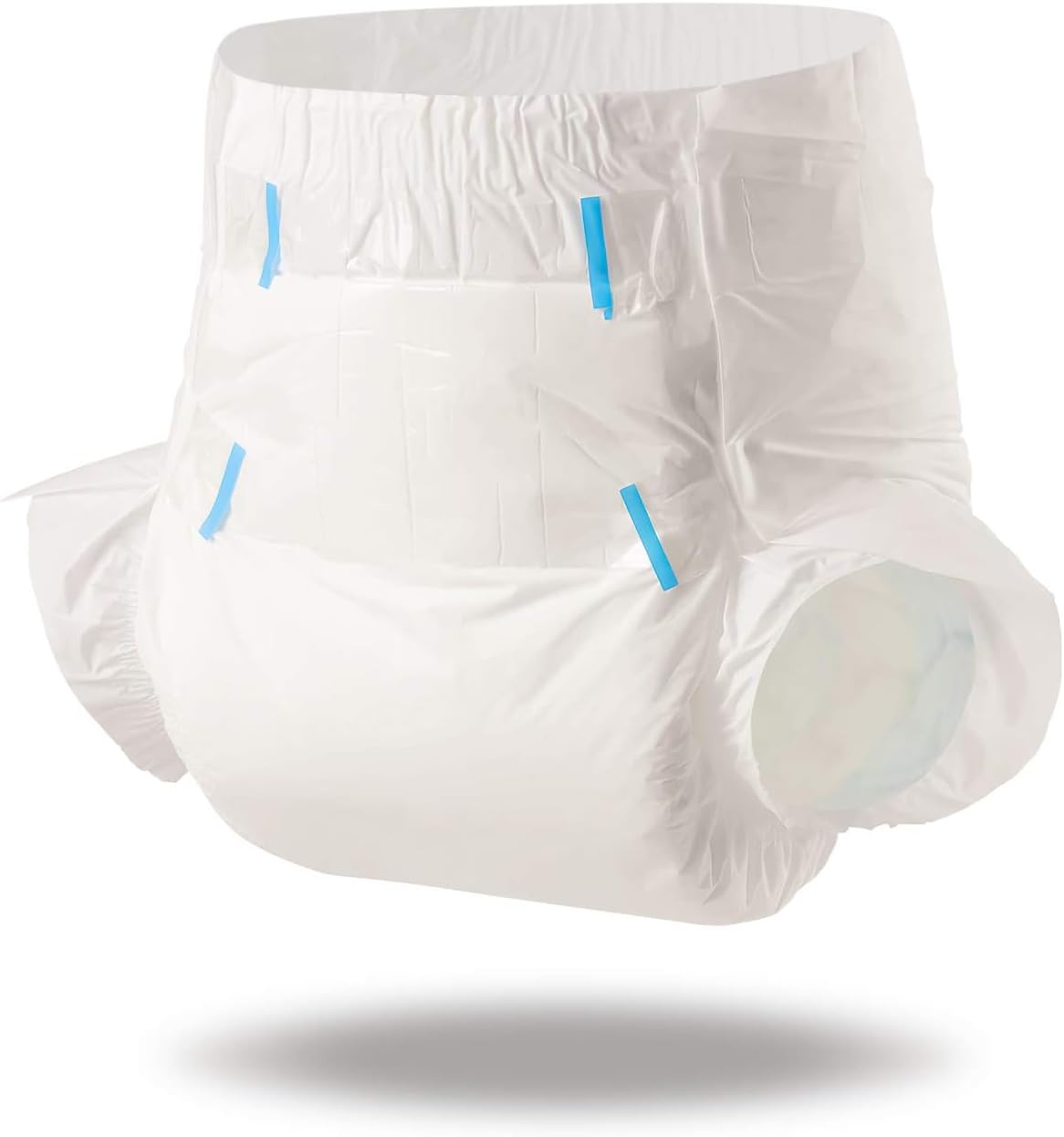CutiePlusU Disposable Adult Diaper Heavy Absorption Dry Surface Adult Diapers All Night- White 10 Pieces (Large 36"-46")