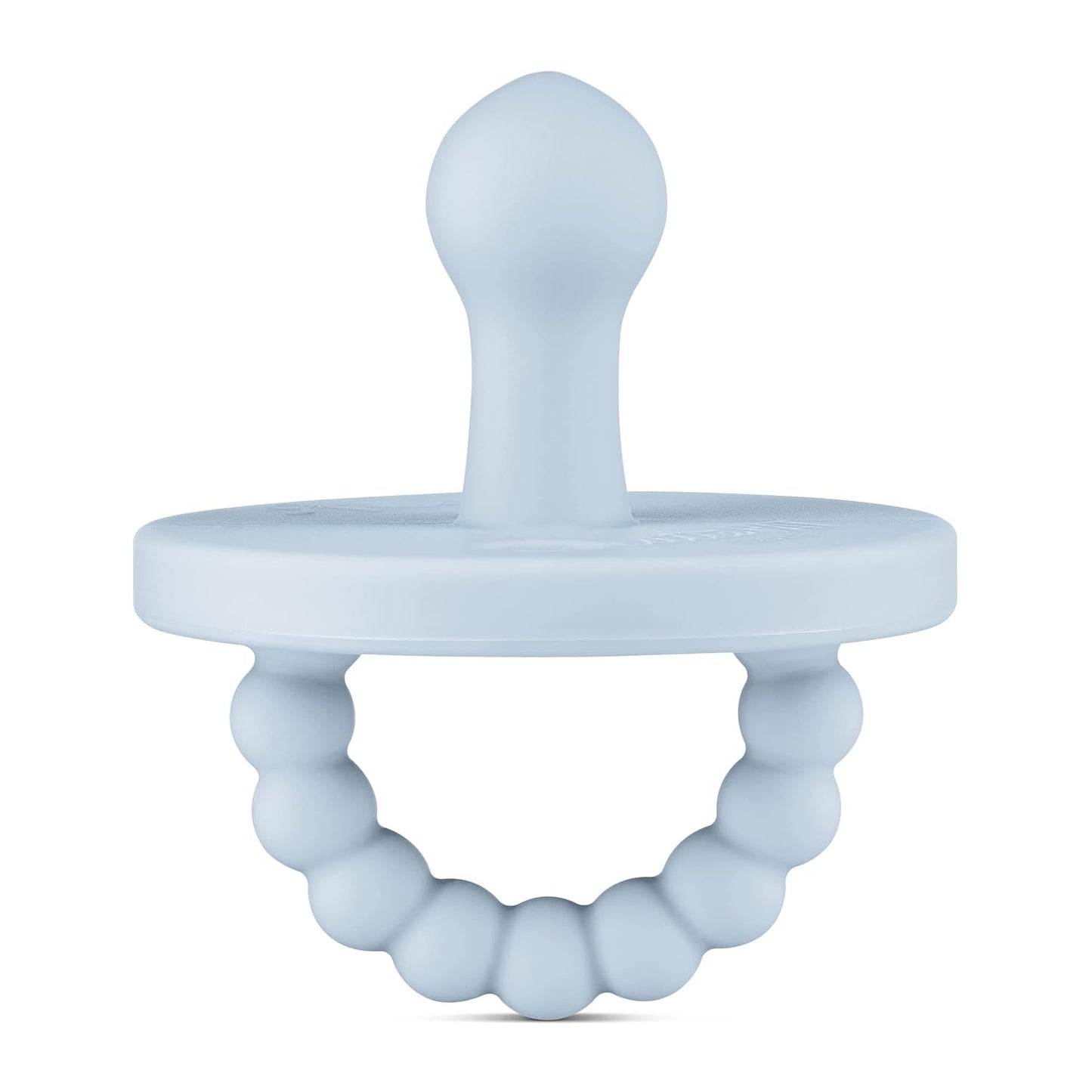 Ryan & Rose Cutie PAT Pacifier Teether (Bulb, Blue)