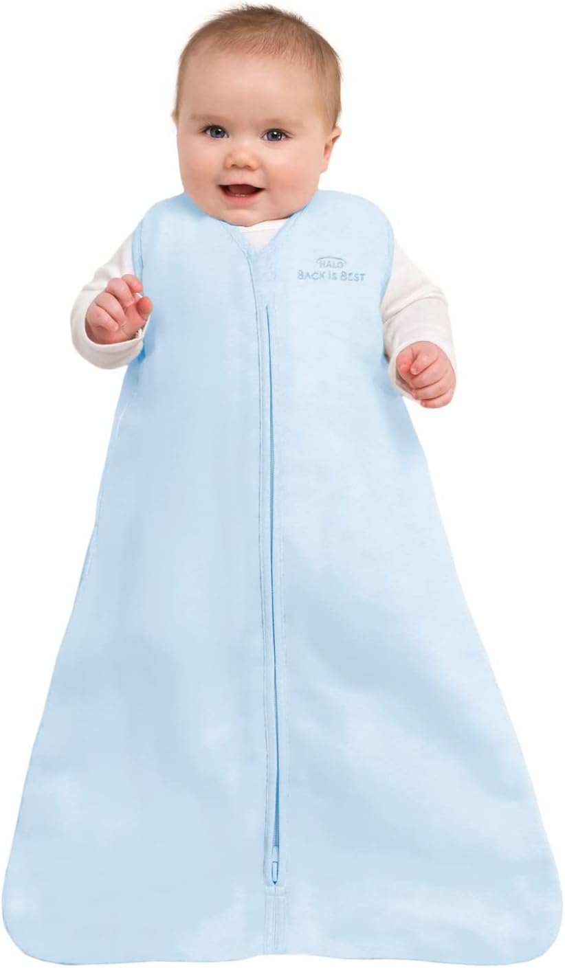 HALO Micro-Fleece Wearable Blanket, Swaddle Transition Sleeping Bag, TOG 1.0