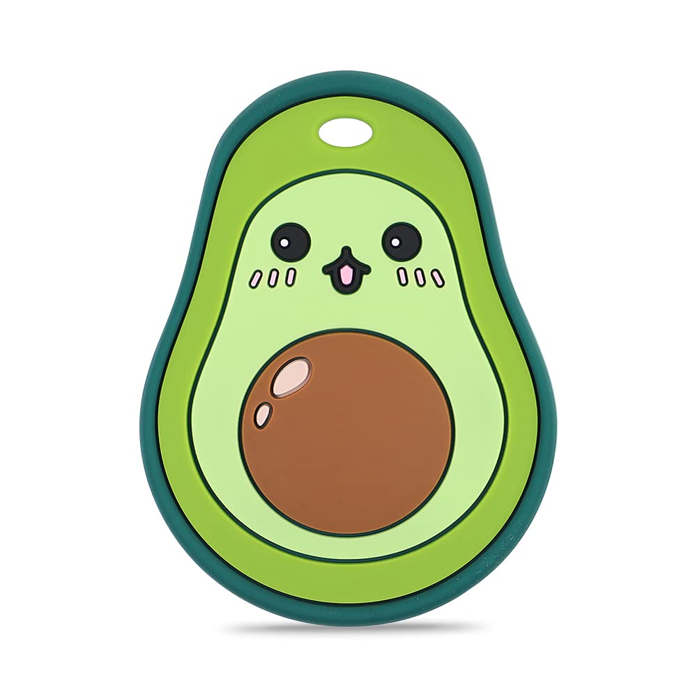 Baby Silicone Teether,Sensory Chew Toys,BPA Free Soft and Effective Infant Teething Pain Relief Toys,Freezer Safe,Food Grade Silicone,Best Shower Gift for Boys and Girls (Avocado)