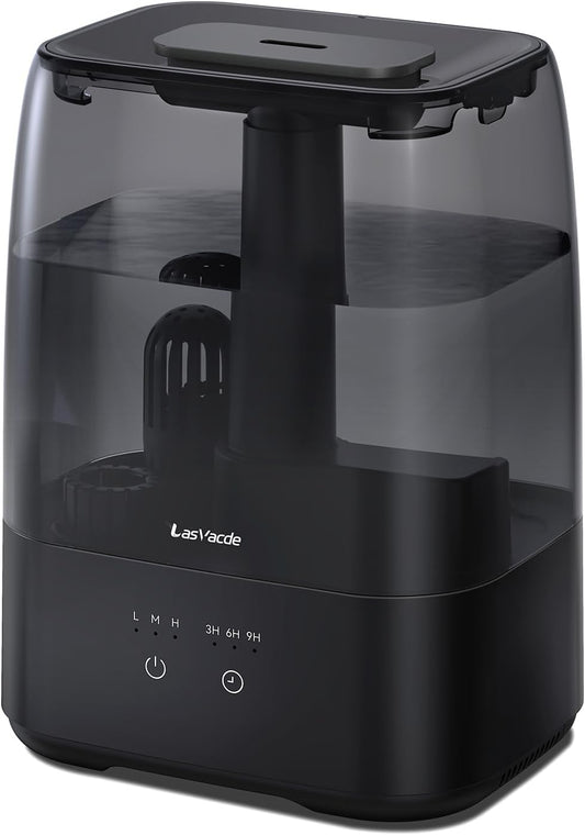 Top Fill Humidifiers for Bedroom, 4.0L Tank Cool Mist Humidifiers for Large Room, 40H Runtime, 28dB Quiet Ultrasonic Air Humidifier for Home, Plants with 9H Timer, Aroma Tray
