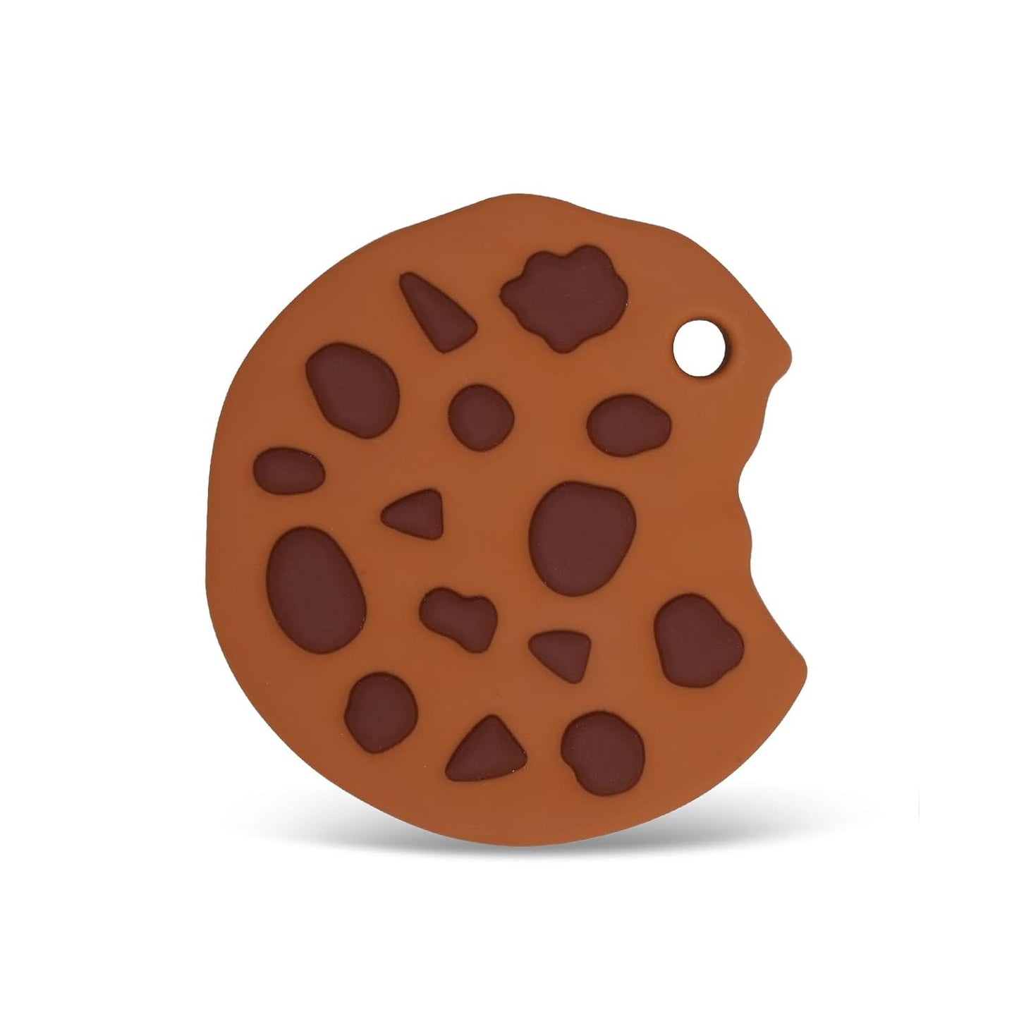 Baby Essentials Silicone Teether,Sensory Chew Toys,BPA Free Soft and Effective Infant Teething Pain Relief Toys,Freezer Safe,Food Grade Silicone,Best Shower Gift for Boys and Girls (Cookie).