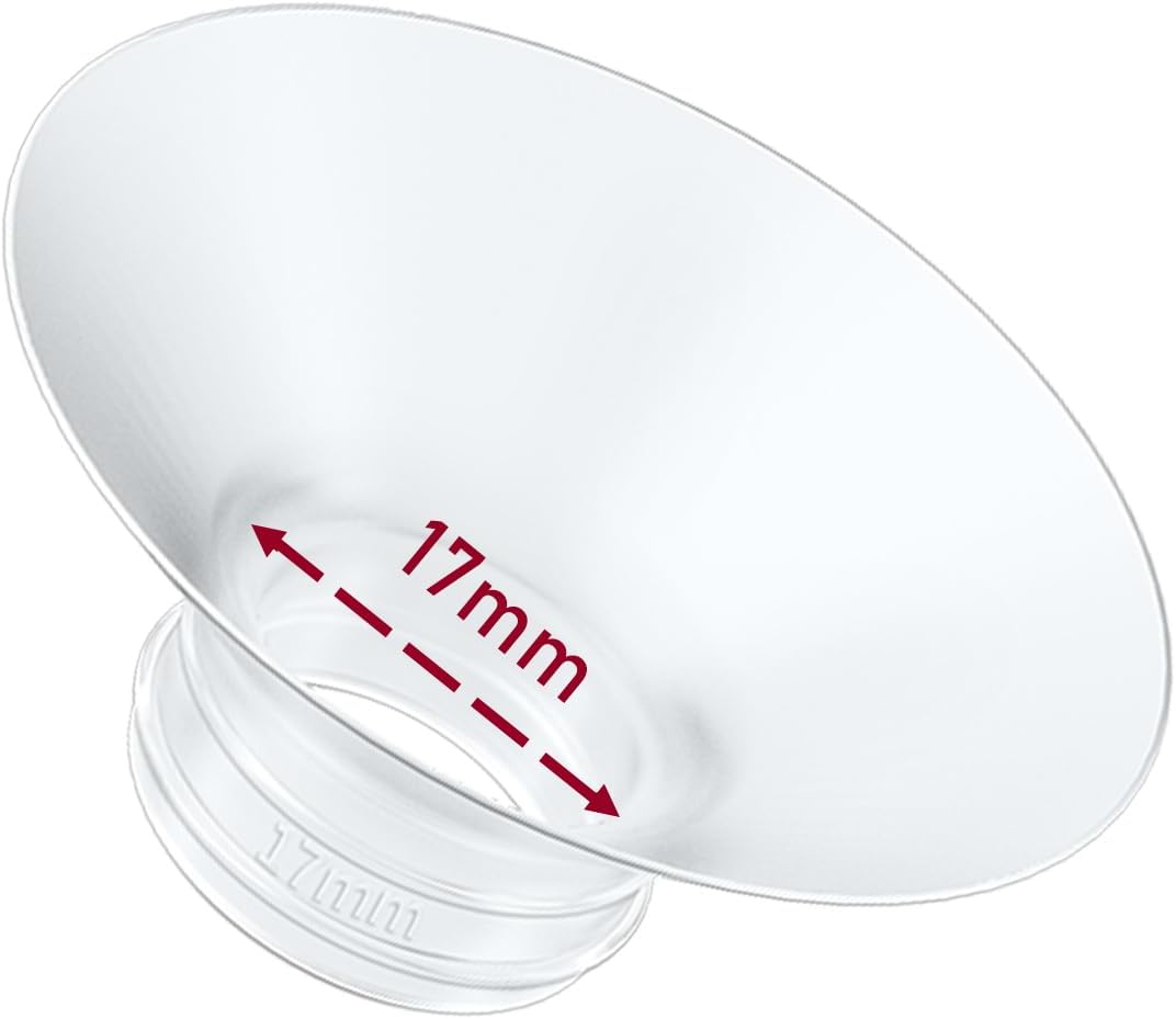 1pcs Breast Pump Flange Insert 17mm Compatible with Momcozy M9/M6/M5/S12 Pro/S9 Pro/V1 Pro/V2 Pro Wearable Breast Pump, Replace for Momcozy Pump Flange Insert, BPA Free, OEM, Not Original Parts