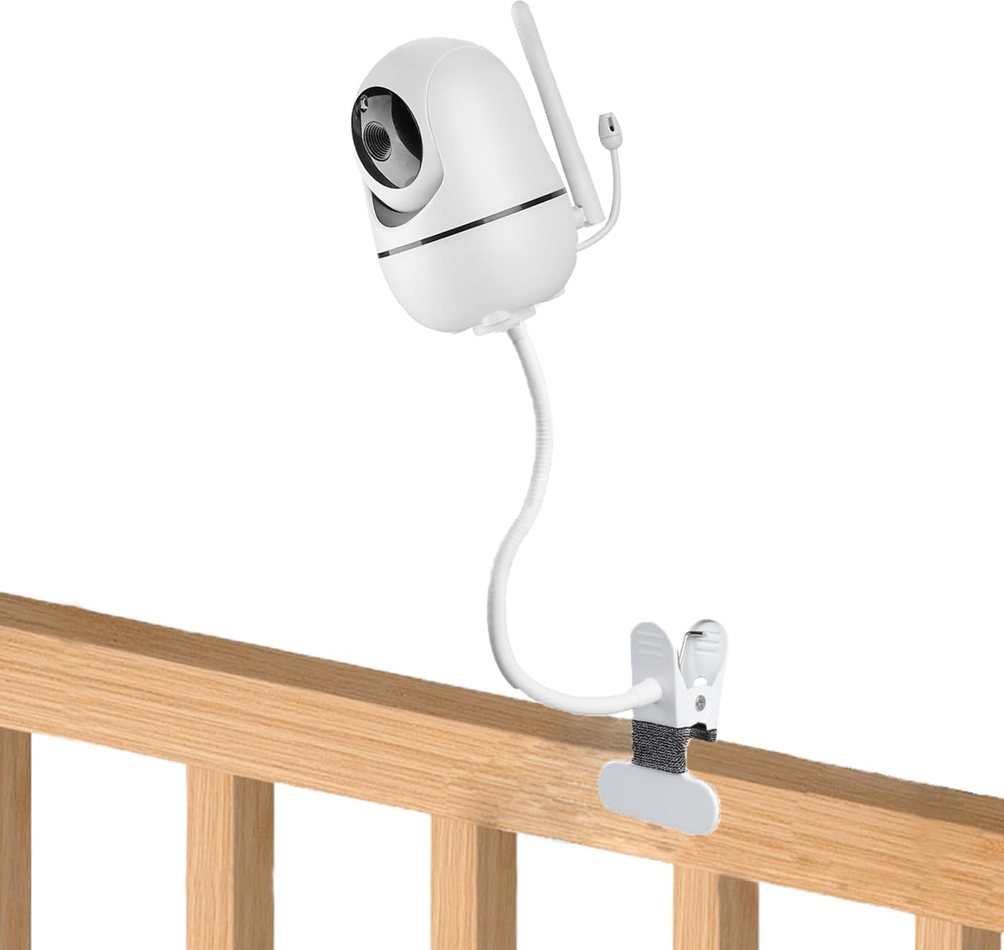Baby Monitor Flexible Mount for HelloBaby HB65/HB6550/HB6558/HB66/ANMEATE SM935E/SM650|,No Tools, No Wall Damage, Portable with 360° Angle Adjustment (clamp)