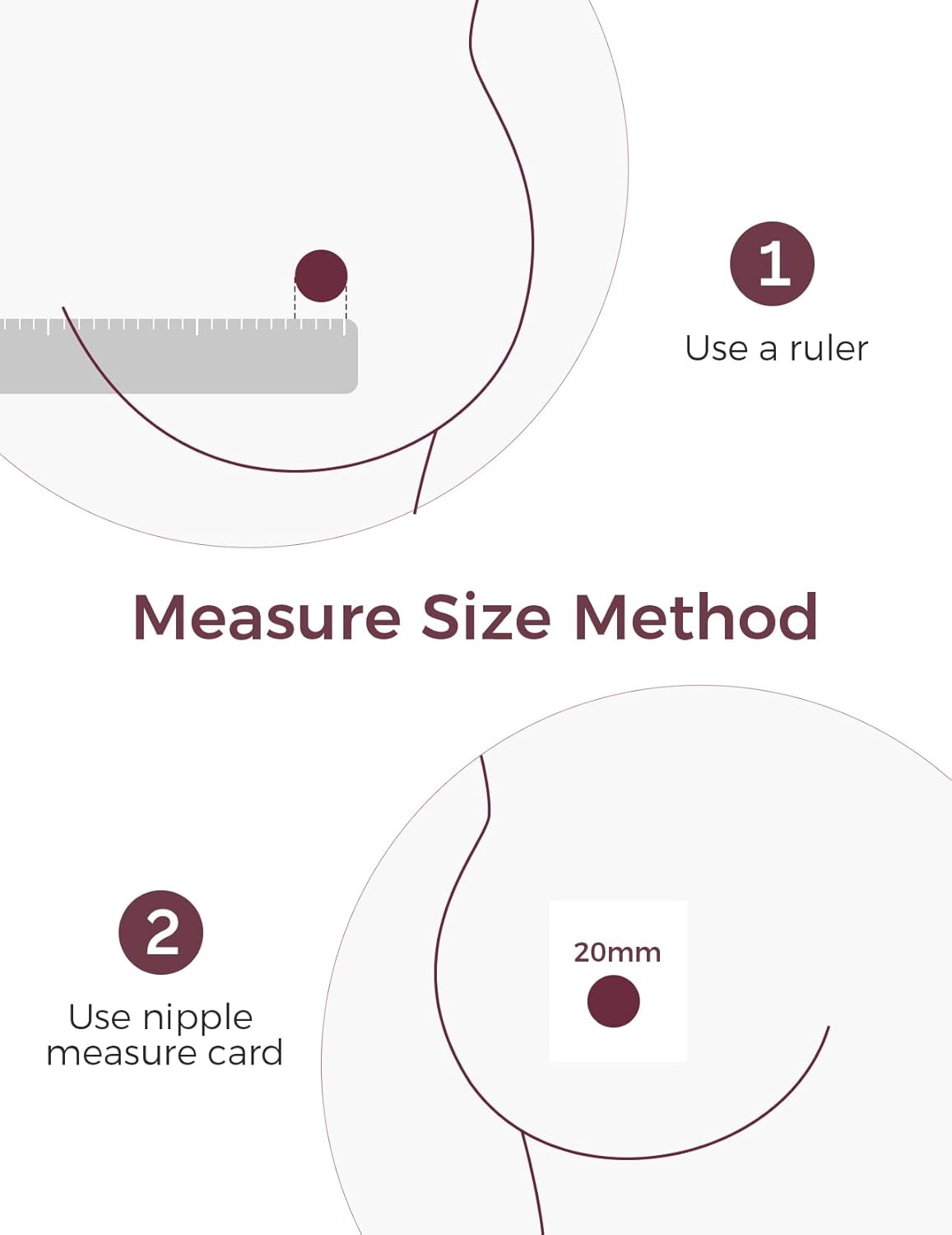 Momcozy Original Replacement Accessories for M5| M6| M9, Food-Grade Silicone & BPA Free, Original Breastfeeding Parts, Inserts 21mm, 4 Pack