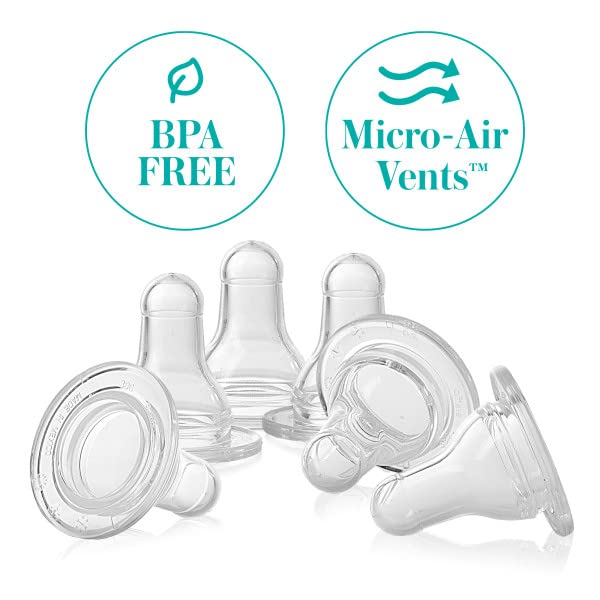 Evenflo Feeding Classic BPA-Free Silicone Medium Flow Nipples - 3 Months+, Clear