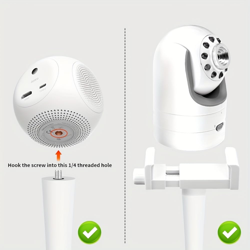 Universal Baby Monitor Camera Stand, Compatible with Baby Optical DXR 8，DXR-8pro Suitable for Most Baby Monitors, Suitable for Baby beds and Furniture, White