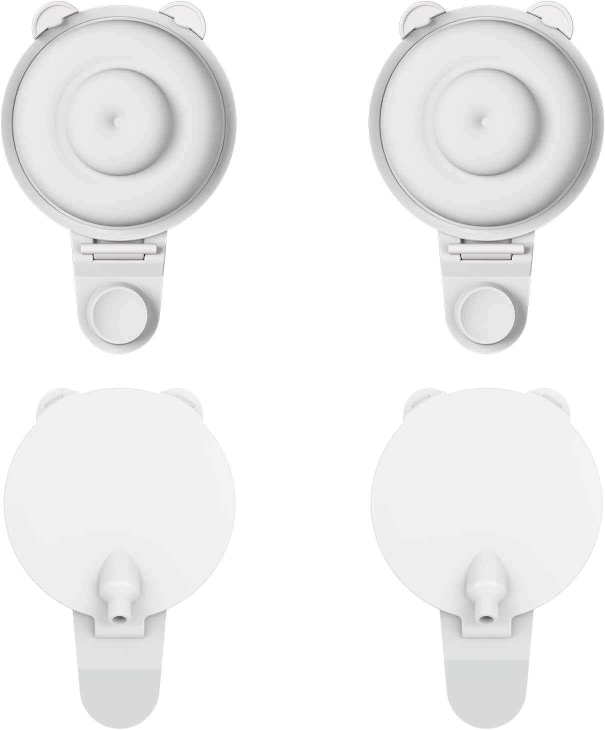 4PC Upgraded M9 Breast Pump Replacement Part, Including 4pcs Double-Layed Diaphragms for Momcozy Upgraded Mobile Flow | Upgraded M9,Breastfeeding Parts, Diaphragms, 4PC Gray, Not Original Parts