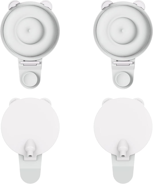 4PC Upgraded M9 Breast Pump Replacement Part, Including 4pcs Double-Layed Diaphragms for Momcozy Upgraded Mobile Flow | Upgraded M9,Breastfeeding Parts, Diaphragms, 4PC Gray, Not Original Parts