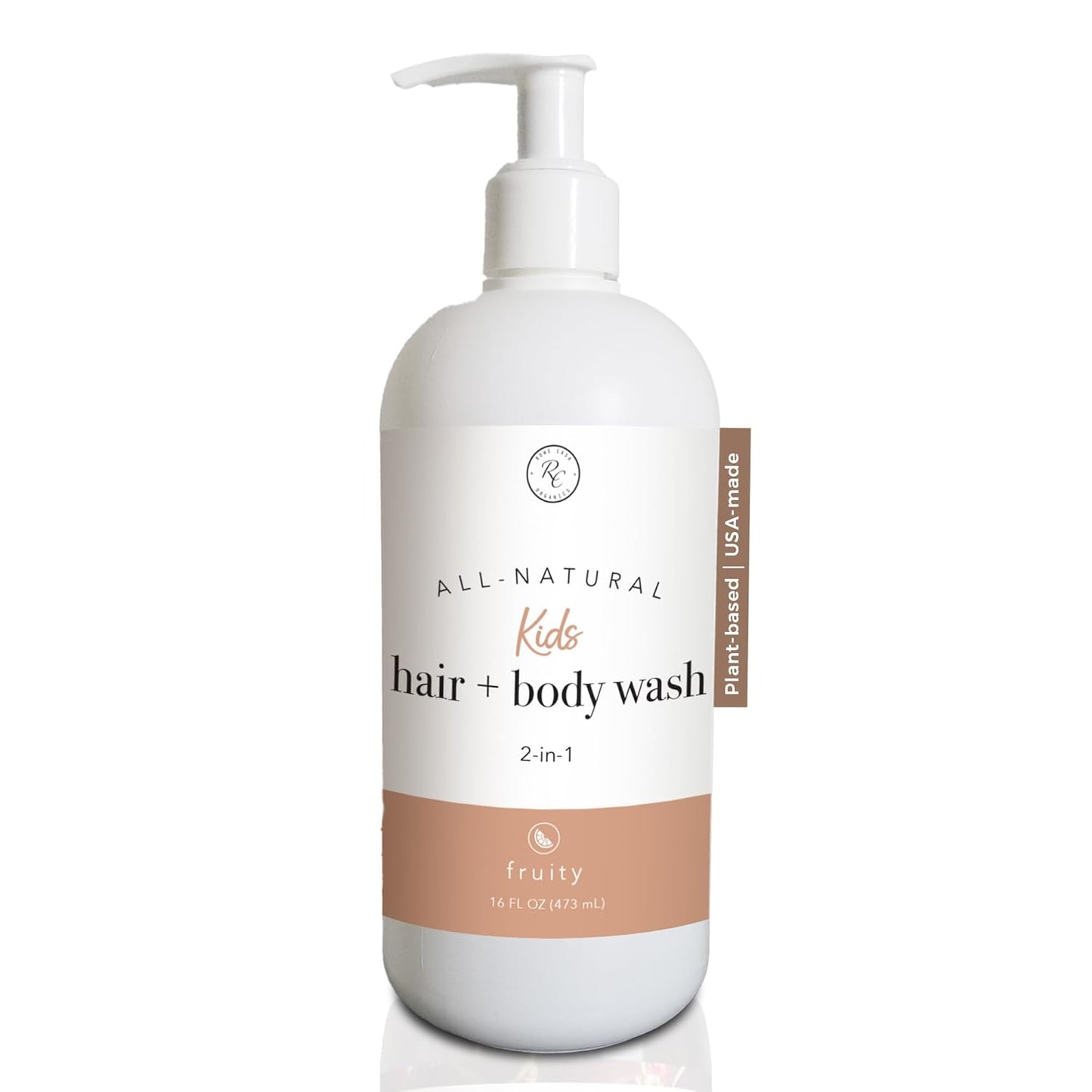 Rowe Casa Organics Kids Hair + Body Wash, 16 oz, Fruity