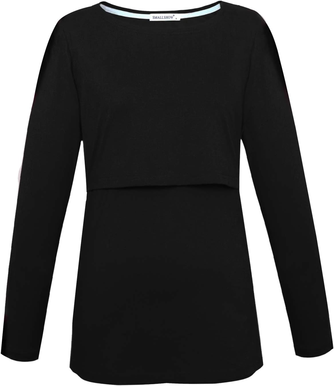 Smallshow Women's Maternity Nursing Tops Comfy Long Sleeve Breastfeeding T-Shirt