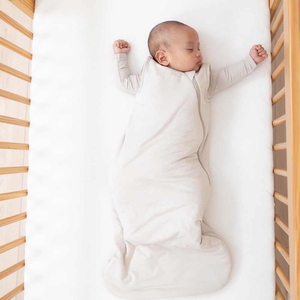 Kyte Baby Soft Crib Sheet - Standard Fitted Crib Sheet Made with Rayon from Bamboo, Ultra-Gentle and Breathable (Cloud)