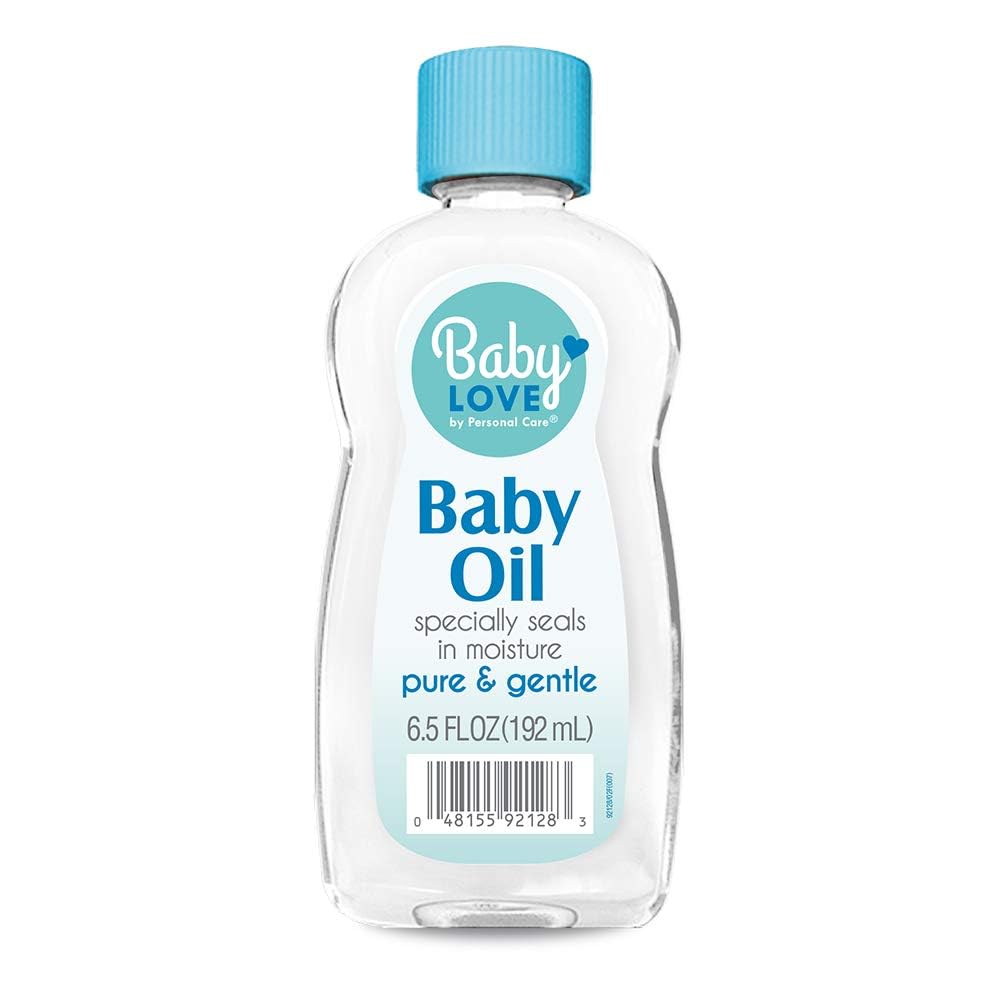 Baby Love Baby Oil, Pure Mineral Oil to Prevent Moisture Loss, 6.5 fl oz