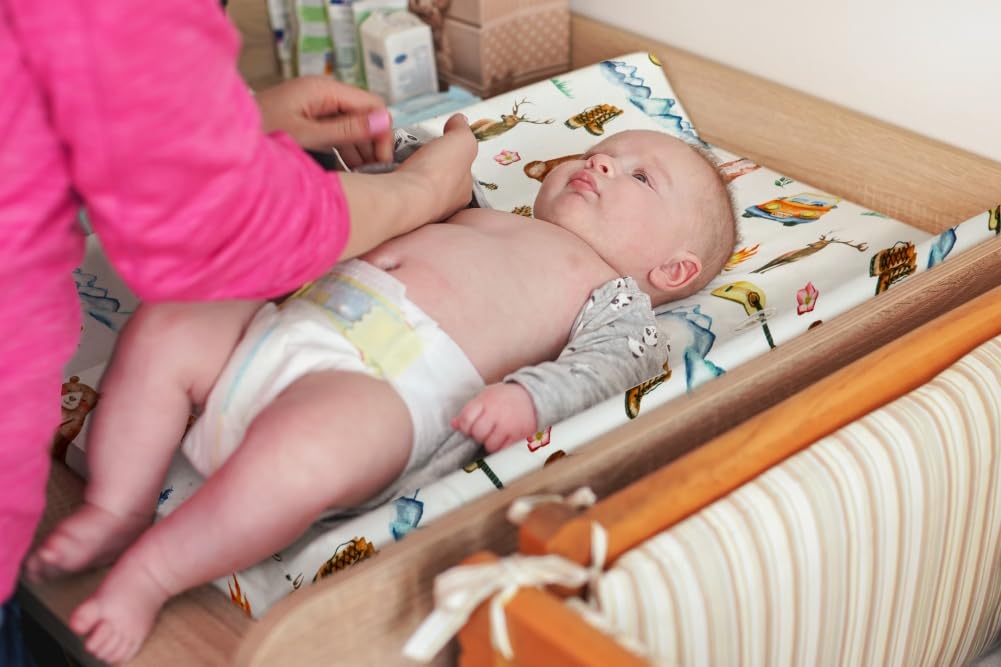 4 Pack Changing Pad Covers Woodland Forest Animals Wood Neutral Unisex Fitted Baby Changing Pad Cover Set for Baby Boys or Girls