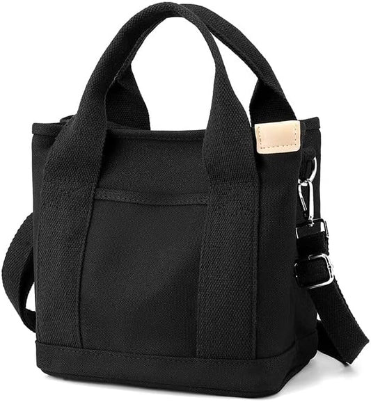 Small Tote Bag with Zipper Tote Bag for Women Canvas Crossbody Bag Shoulder Bag Satchel Hobo Bag Messenger Bag 2025