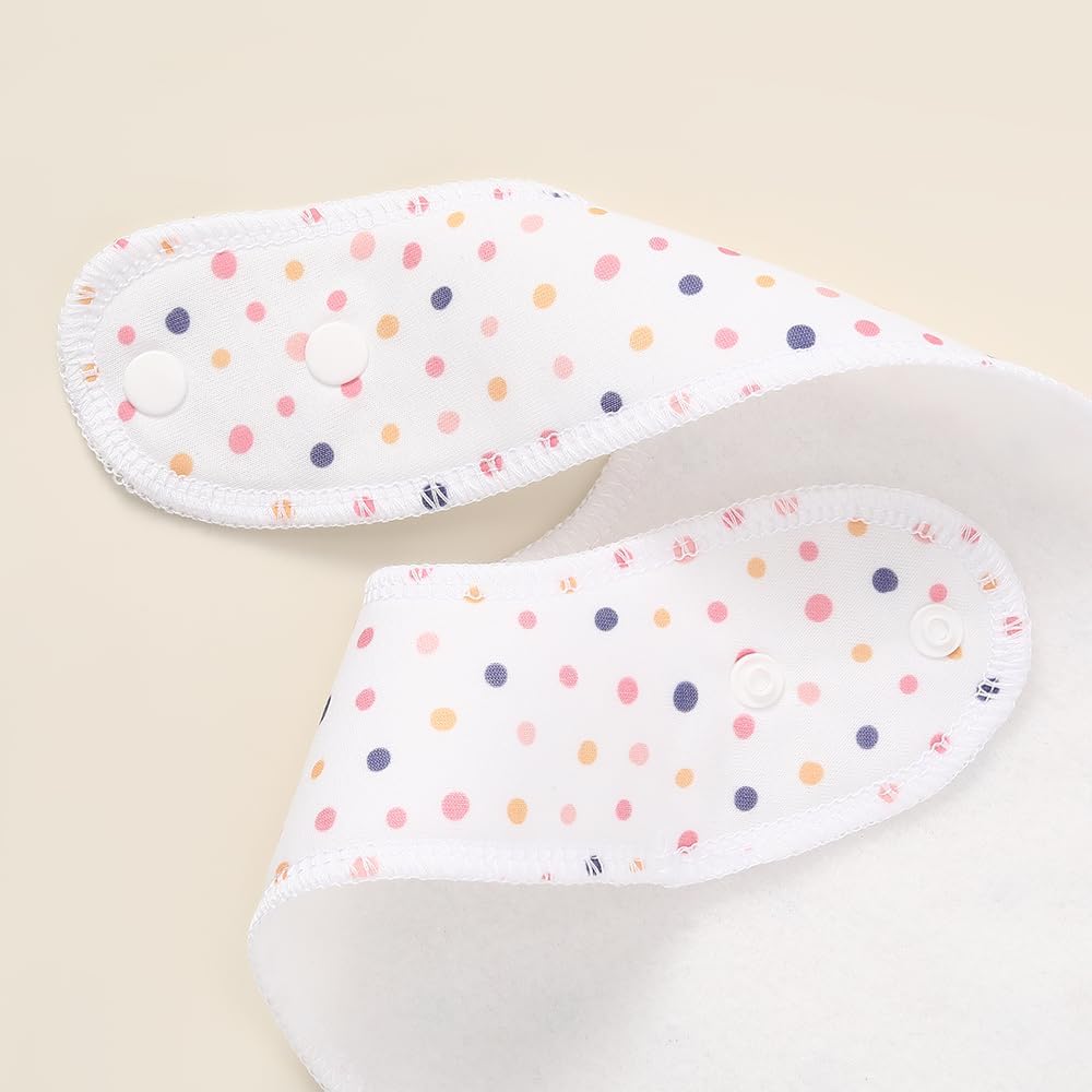 8 Pack Baby Bibs Unisex Adjustable with Snaps Ultra Soft Absorbent Drooling Teething for Boys and Girls