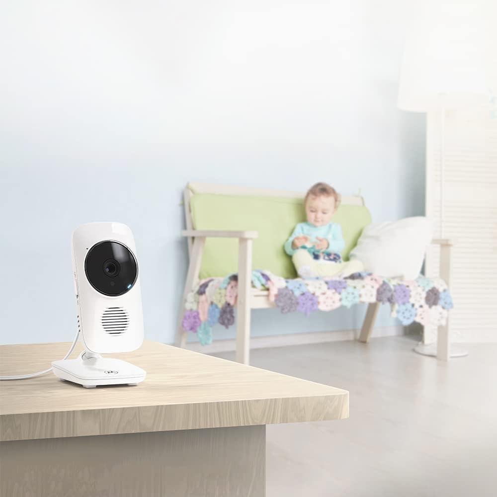 Motorola Nursery Baby Monitor with Camera and Audio, 2.8" Color Screen, Long Range VM483 with 2-Way Audio, Wireless, No WiFi, Remote Tilt/Zoom, Temperature Sensor, Night Vision