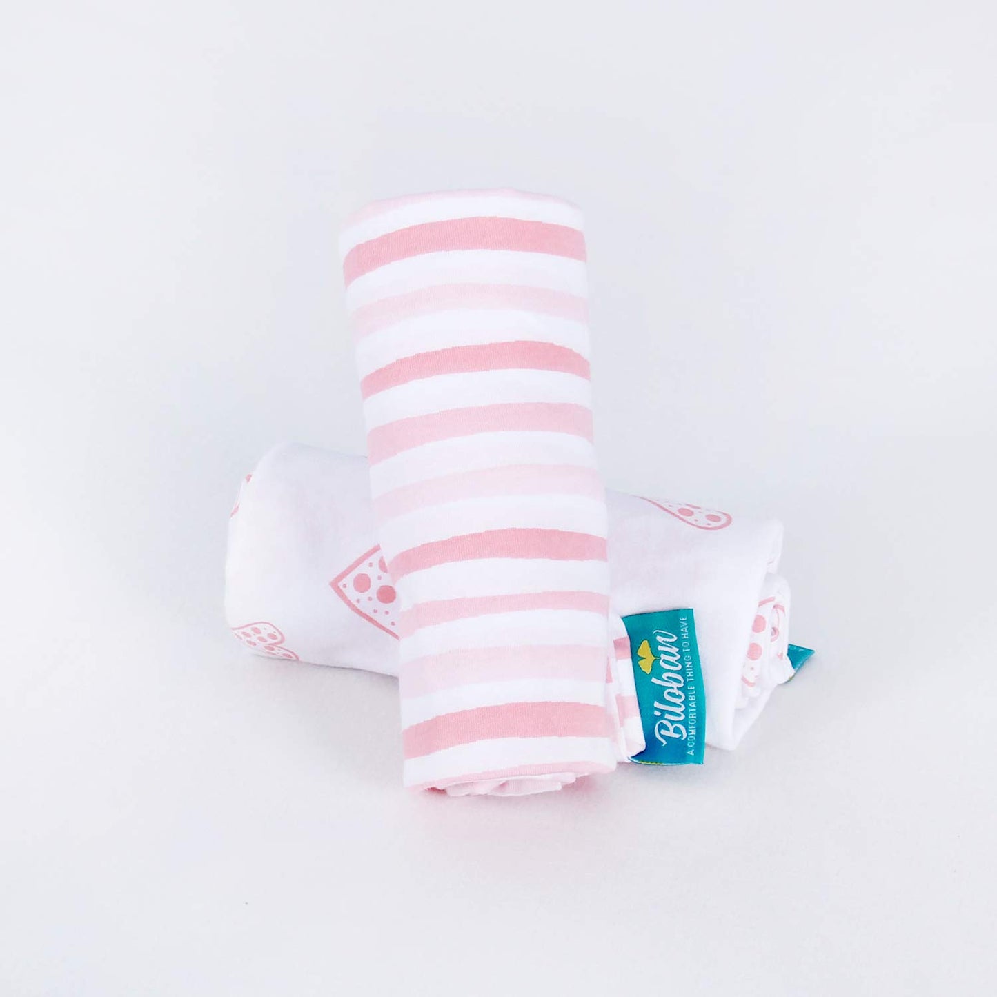 Bassinet Sheets Compatible with Baby Delight Snuggle Nest Bassinet, 2 Pack, 100% Jersey Knit Cotton Bassinet & Bedside Sleeper Sheets, Pink Stripes and Hearts Print for Baby