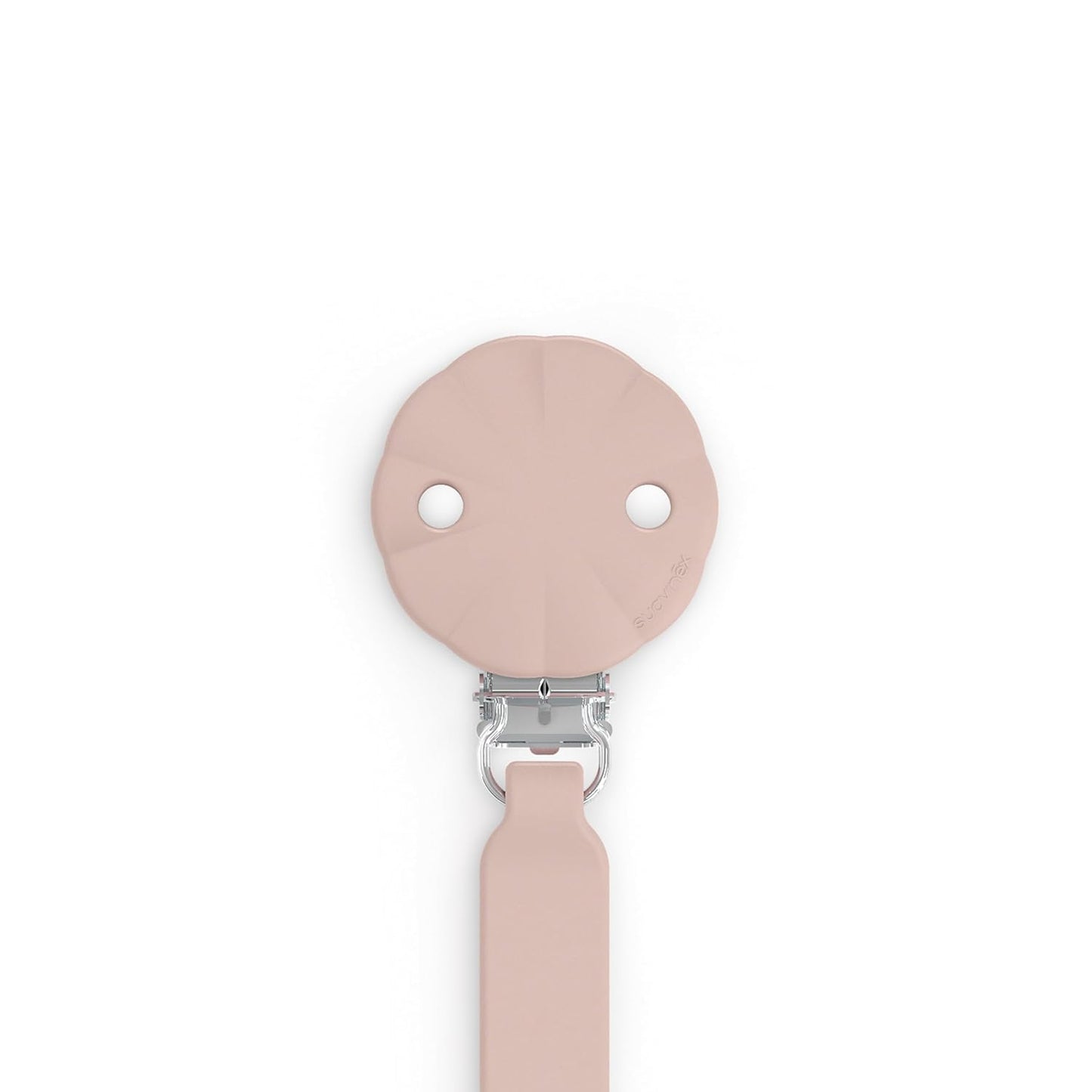 Suavinex Wonder Silicone Baby Pacifier Clip, Spain's #1 Baby Bottle and Pacifier Brand, Paci Clips for Babies, Essentials, Mauve Chalk