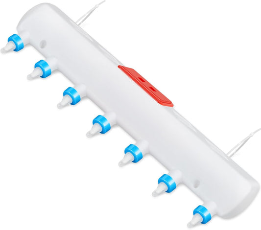 7 Pacifier Small Animal Milk Feeder 10 L / 338.18oz Puppy Lamp Goat Milk Feeder Farm Water Bottle Dispenser Animal Drinking Equipment for Professional Breeding