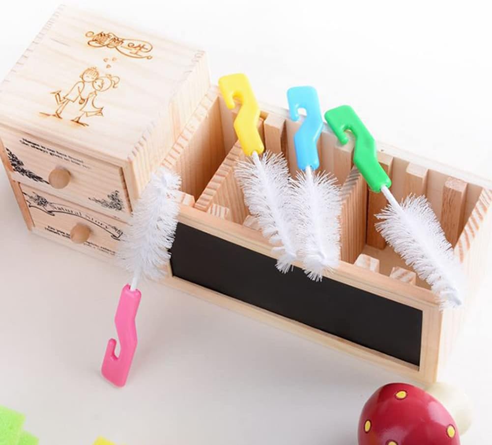 20 PCS Bottle Nipple Cleaner Sponge Brush Pacifier Sponge Cleaning Small Brush Baby Bottle Cleaner Brush for Standard Nipples Scrubber, Nipple Brush (20 PCS)