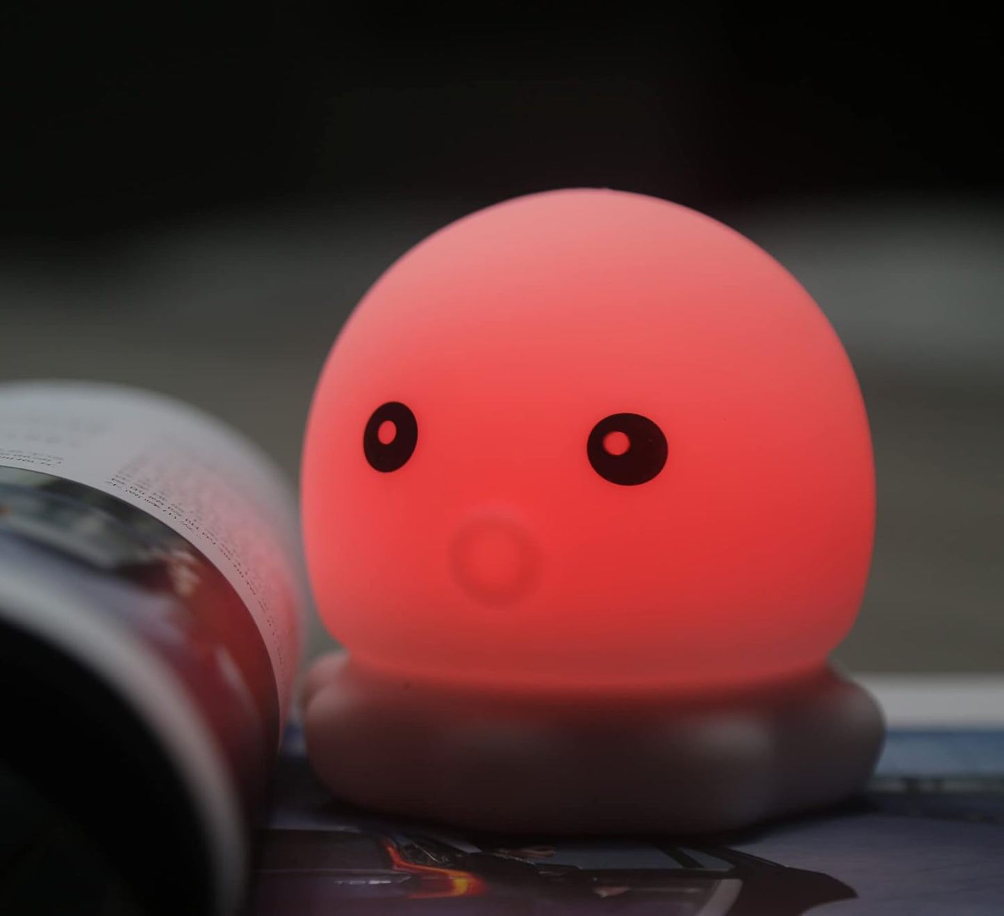 Cute Kids Night Light Night Lamp Night Lights for Kids Bedroom Toddler Baby Portable Silicone Battery Led Nightlight Nursery(Cute Octopus)