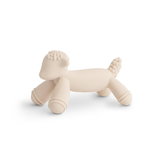 mushie Silicone Baby Teether Toy | Lamb Figurine Teether