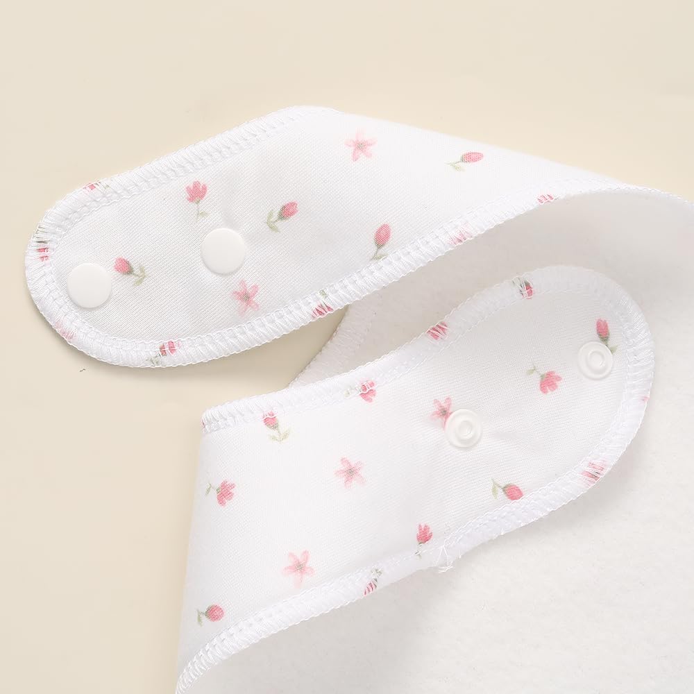 8 Pack Baby Bibs Unisex Adjustable with Snaps Ultra Soft Absorbent Drooling Teething for Boys and Girls