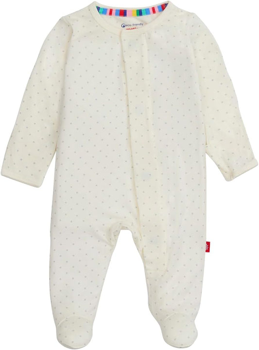 Magnetic Me Girls Modal Magnetic Baby Footie Pajamas | Silky Soft Modal Fabric | Baby Sleepers Available Sizes PRE - 24M