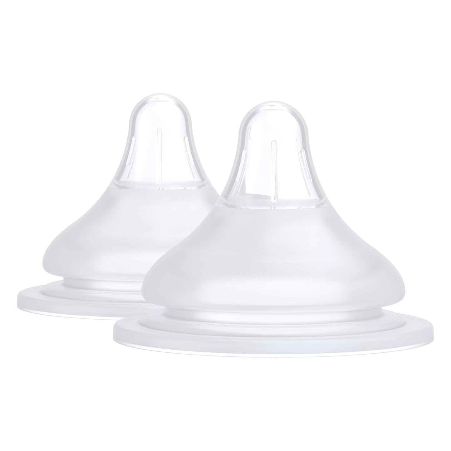 Baby Bottle Nipples for BuubiBottle by Quark - Silicone Anti Colic Nipples Simulate Breastfeeding for Easy Transitions - BPA-Free, PVC-Free, Toxin-Free (Fast Flow (6+ Months))