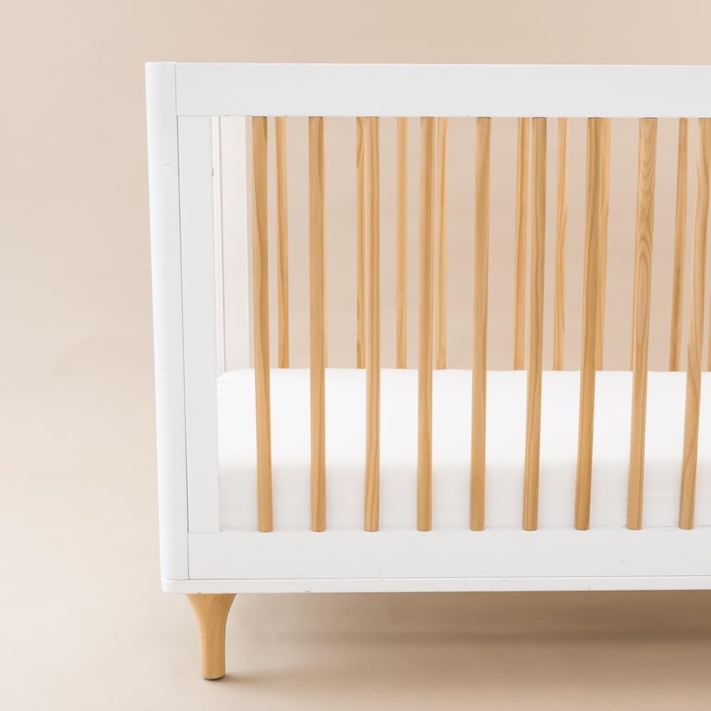 Kyte Baby Soft Crib Sheet - Standard Fitted Crib Sheet Made with Rayon from Bamboo, Ultra-Gentle and Breathable (Cloud)