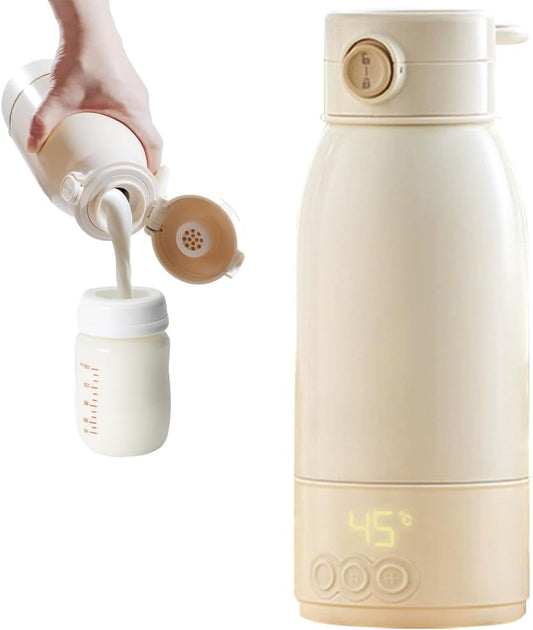 Portable Milk or Water Warmer, with Super Fast Charging, Type C Charger included, 17oz Capacity, Instant Breast Milk, Formula or Water Warmer with Large Capacity