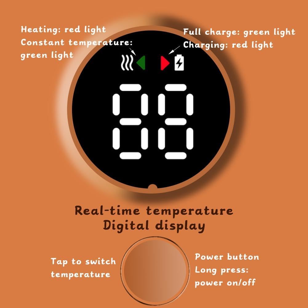 Portable Bottle Warmer,Baby Bottle Warmer,Portable Bottle Warmer for Travel,USB Rechargeable Constant Temperature Milk Warmer Universal Bottle Insulation Sleeve for Baby Formula Breast Milk(white)