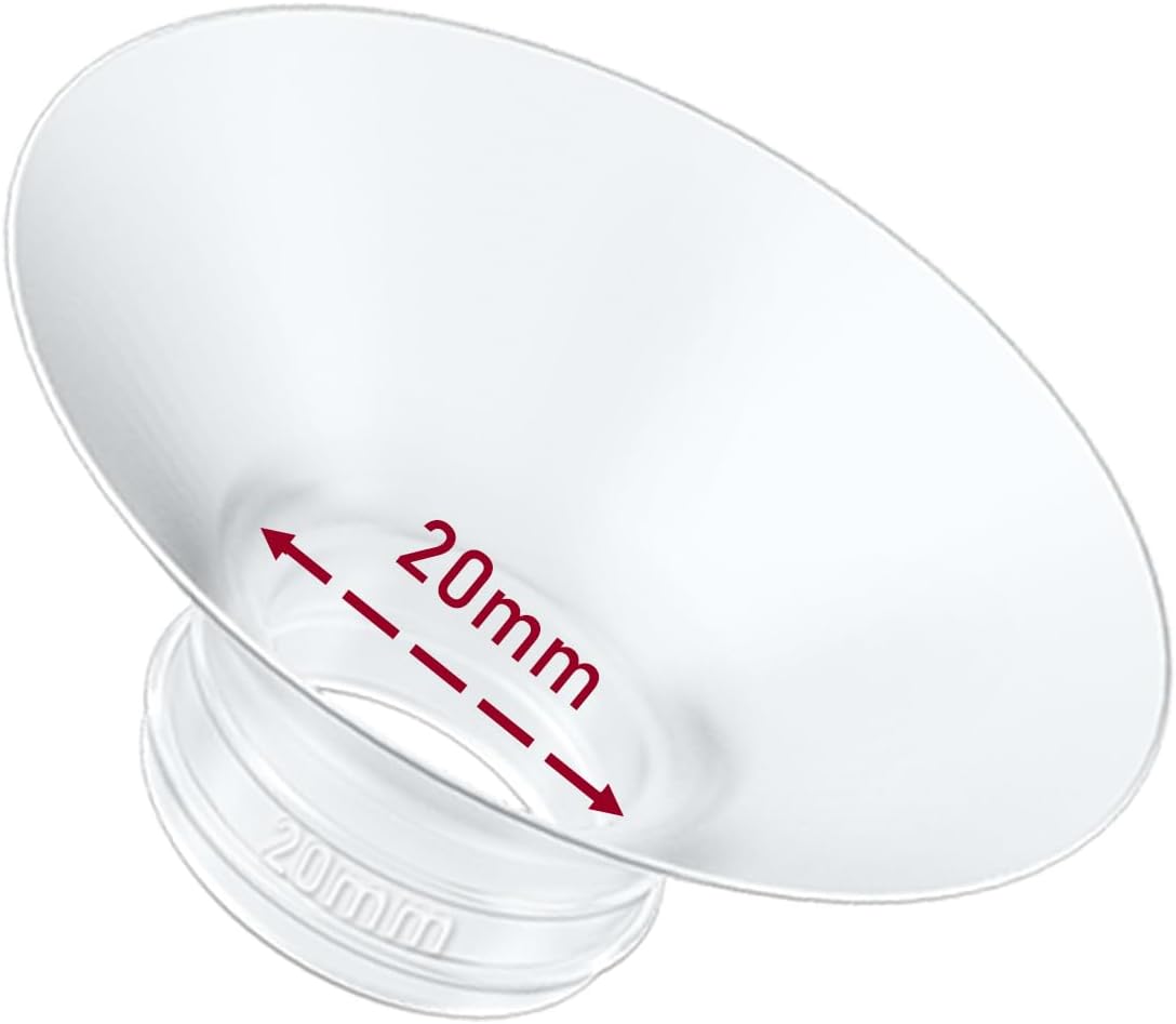 1pcs Breast Pump Flange Insert 20mm Compatible with Momcozy M9/M6/M5/S12 Pro/S9 Pro/V1 Pro/V2 Pro Wearable Breast Pump, Replace for Momcozy Pump Flange Insert, BPA Free, OEM, Not Original Parts